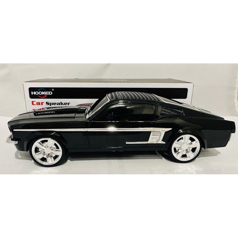 Hooked Ford Mustang 1967 Black Speaker BT Indoor/Outdoor Portable USB