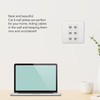 6 Port Cat 6 Ethernet Wall Plate Removable Female to