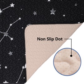 50x50 Play Mat for Playpen Foldable Baby Play Mat Large Tummy Time Mat, Non Slip Washable Baby Play Mats for Floor, Portable Travel Baby Crawling Mats for Toddlers and Infants