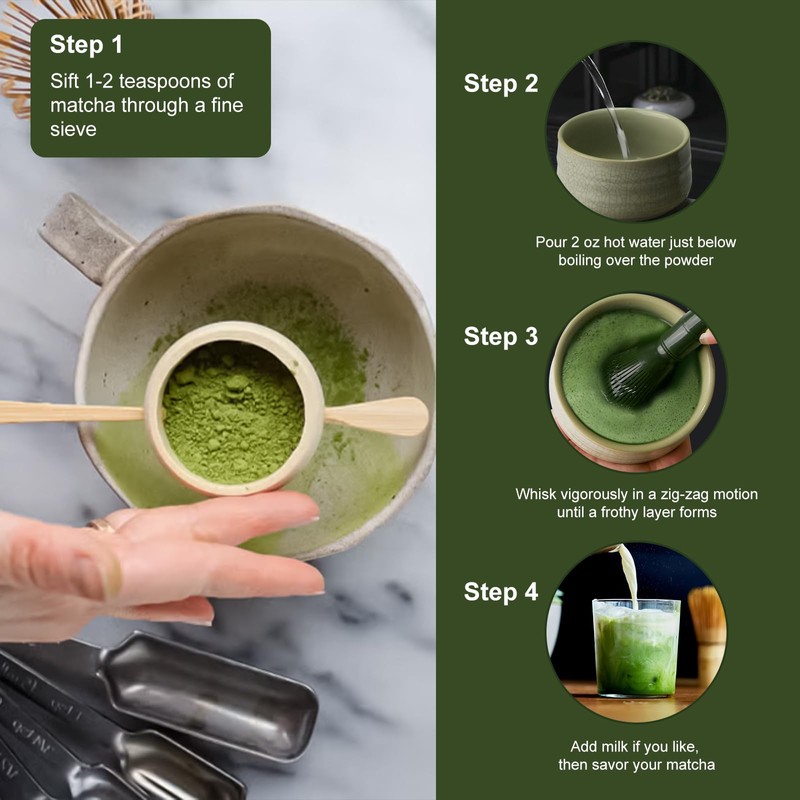 Reusable PP Resin Matcha Whisk, Matcha Whisks, Japanese Tradition Matcha