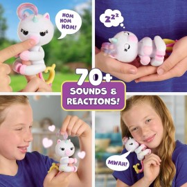 Fingerlings Interactive Baby Unicorn Toy Lulu with 70 Sounds Fuzzy Fur Ages 5+