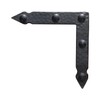 L Shape Hand-Forged - Rustic Hammered Brackets / Braces -