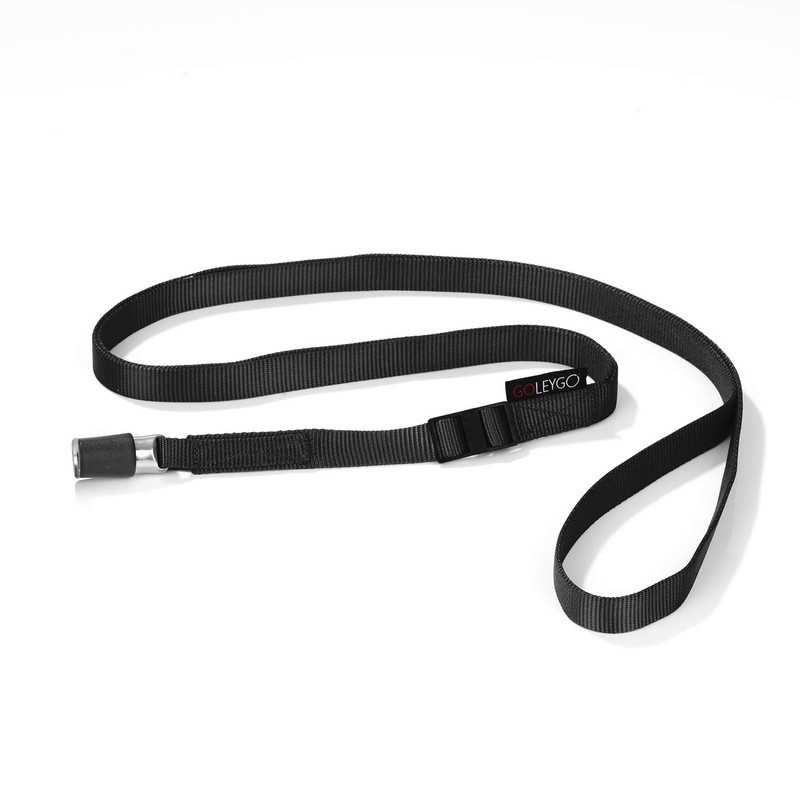 GoLeyGo Dog Lead with Collar, Black, Size L, Pack of