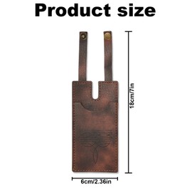 Western Boot Wallet with Snap Strap, Fashion Slim Leather Boot Wallet Insert for Women Men Small Cowboy Style Credit Card Holder Brown Minimalist Purse