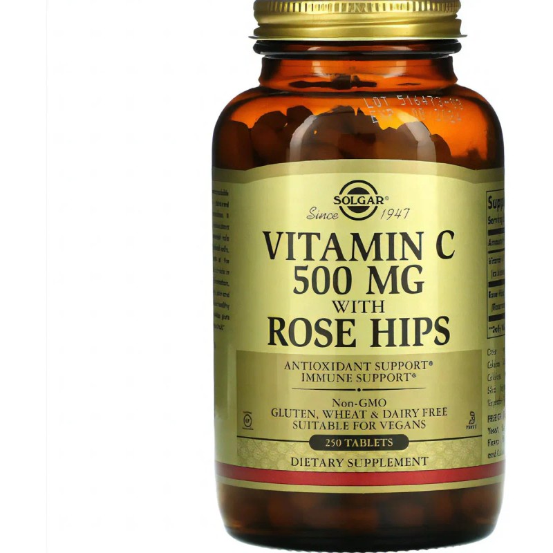 Vitamina Escaramujo 500 250 Tabletas Sabor Sem