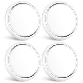 GZV RV Interior Lights, RV Puck Lights, Dimmable LED Ceiling Lights for Camper, DC 12V 4.75 Inch, RV Round Lights for Inside, LED Lights for Travel Trailer Boat 4 Pack (4000K - Cool White)