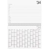 BRUNNEN Ten-Year Calendar A4 Landscape (2025-2034), 1 Page = 12
