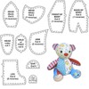 Bisienya Acrylic Memory Bear Template Sewing Pattern Set -12 Inch