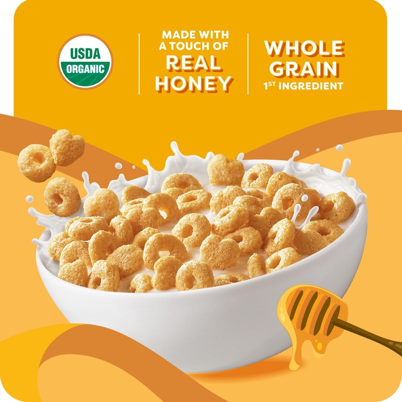 Kashi Breakfast Cereal, Organic, Whole Grain, Honey Toasted, 13.6oz Box
