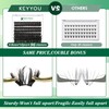 Lash Clusters 96 Pcs Cluster Lashes D Curl 12mm KEYYOU