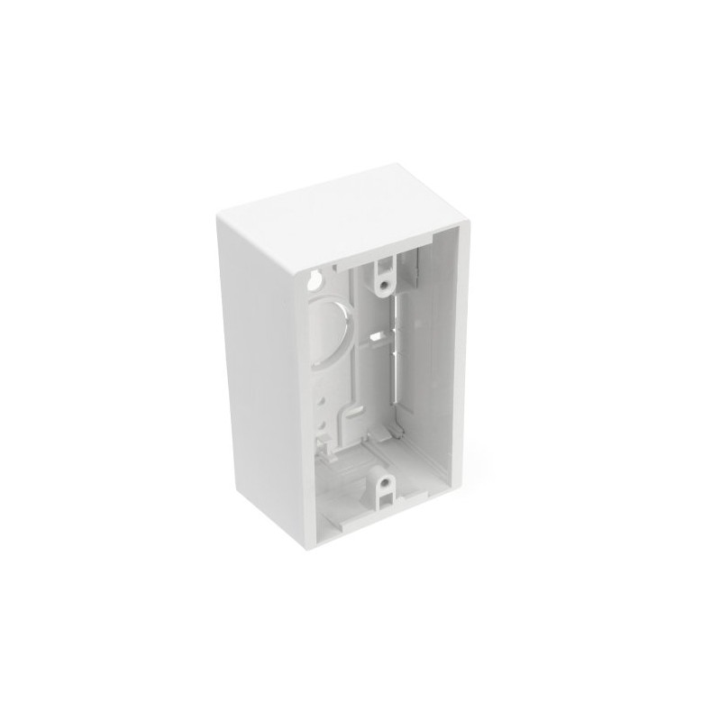 Leviton 42777-1WA Surface Mount Backbox, Single Gang, White, Box Depth