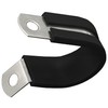 20 PCS Stainless Steel Rubber Cushioned R Shape Clamps,Cable Mounting