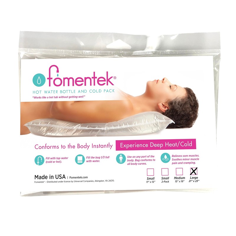 Fomentek Hot & Cold Water Bottle Therapy Bag, Made in