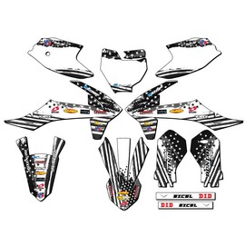2019-2023 SX 50 Merica Grey Senge Graphics Complete Kit Compatible with KTM
