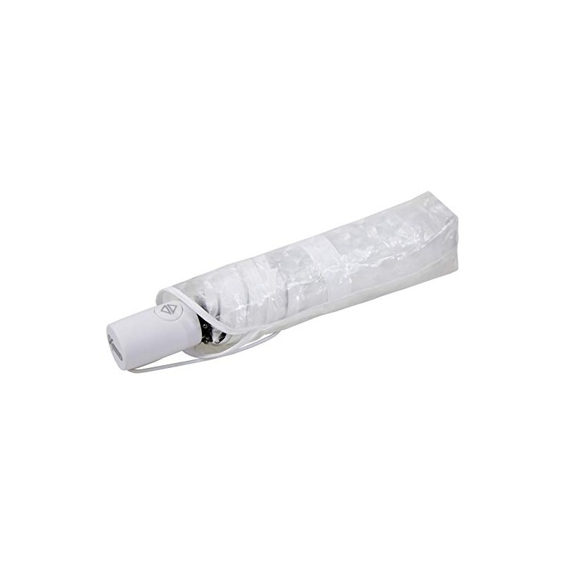 iX-brella Pocket Umbrella Transparent with Lens Effect and Coloured Handle