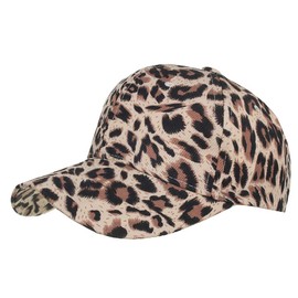 WHITE FANG CA334 Hat, Leopard Pattern, Cap, Animal, Stylish, Cool, Casual, Men's, Women's,