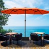 Tangkula 15 Ft Patio Double Sided Umbrella with Base, Extra