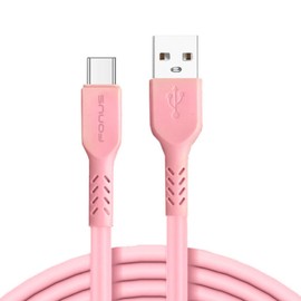 Fonus 10ft Long USB-C Cable Pink Charger Cord Compatible with Lenovo Idea Tab Pro (2025), Power Wire Type-C Fast Charge Sync