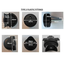 Garden Swing Plastic Fittings to attach canopy frame to swing frame Type 3