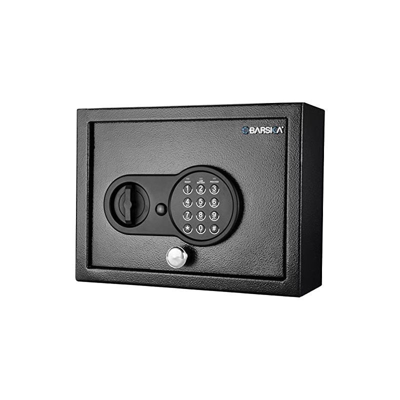 Barska Top Opening Keypad Safe – Compact Digital Security Box