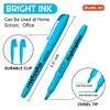 Shuttle Art Highlighters, 30 Pack Blue Highlighters Bright Colours, Chisel