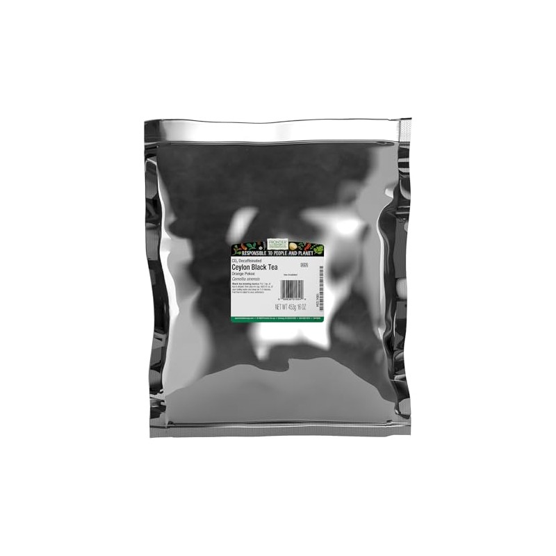 Frontier Co-op Ceylon (Broken Orange Pekoe) CO2 Decaf., Kosher |
