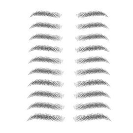 Stick Eyebrows - Eyebrow Stickers Waterproof - Peel Off, Long Lasting Waterproof Natural False Eyebrows Makeup Sticker for Eyebrow Grooming Shaping Qarido