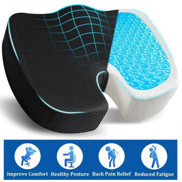 Memory Foam Seat Cushion Office Chair Car Seat Pad Coccyx