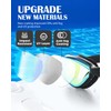 Swim Goggles 2 Pack, Anti Fog&UV Swimming Goggles for Audlt,