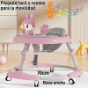 Caminador Bebé:plegable Compacto, Música, Ajustable, Seguro