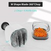 Vegetable Chopper, 304 Stainless Steel Sharp Blade Onion Chopper, Multifunctional