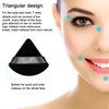 12 Pieces Black Cosmetic Powder Puff,2.76 inch Portable Soft Sponge