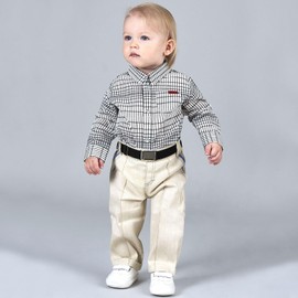 Kajeer Magnetic Boys Belt, Adjustable Elastic Kids Belts for Boys Girl with Magnetic Buckle(Black+Navy Blue+Brown+Grey)