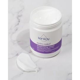 Kenkay Extra Relief Moisturising Cream 500g Jar | Soothes Dry Skin, Aloe Vera & Sunflower Oil Formula. Moisturiser for Dry Skin