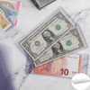 10PCS Bill Clear Holders, PVC Currency Display Sleeves Clear Paper