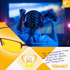 PRiSMA P1 EASY90 Blue Light Filter Glasses - Gaming and E-Sports - bluelightprotect - P1-702