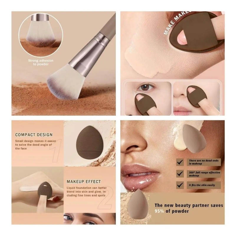 42brochasmaquillaje Profesional Esponjas Neceseres Cuencos
