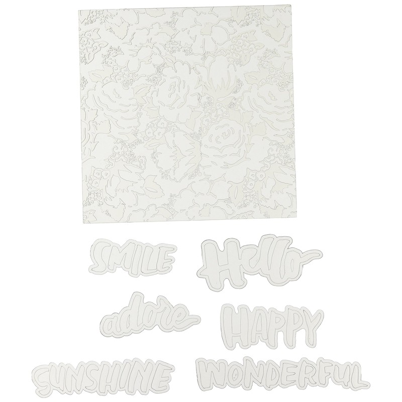 We R Memory Keepers Printing Plate Letter Press-Script Set (7