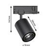 Paulmann 96569 ProRail3 LED Track Spot Kratos 50° 1050lm 9W