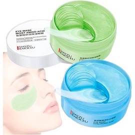 120 Parches Hydrogel Ojos Colágeno Hidratante mejora las ojeras, fatiga ocular, disminuye la hinchazón y suaviza las líneas finas de expresión (Amino Acidos y Acido Hialuronico)