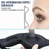Antifaz 3D Ajustable Negro Transpirable con Tapones para Oídos