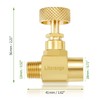 Litorange 2 Pack Heavy Duty Brass Replacement Control Needle Valve