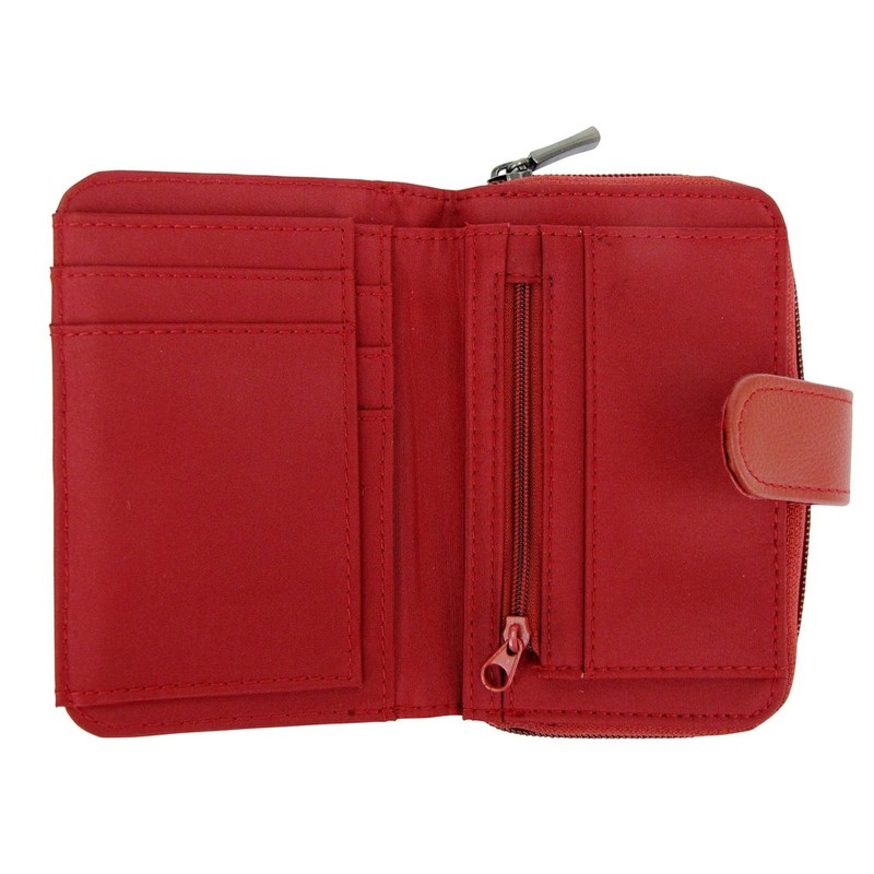 Lorenz Ladies Leather Purse/ Wallet Zip Around - Colours