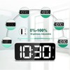 HERMIC Alarm Clock Bedside Clock Large Digital Led Display, Full-Range