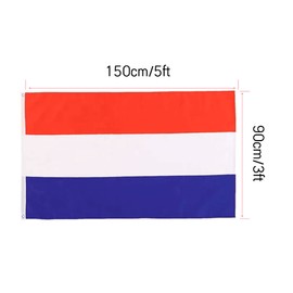OZSENFLINT Netherlands Flag with Brass Eyelets 90 x 150 cm 100 g/m²