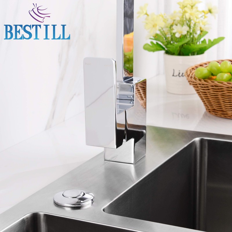 BESTILL Sink Air Activated Switch Button with 5 Ft Air