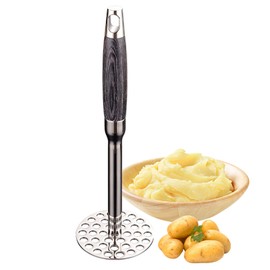 Dynaeuty Potato Masher, Stainless Steel Potato Press with Non Slip Handle Heavy Duty Masher Kitchen Tool for Beans, Avocado, and Fruits