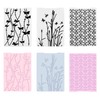 12 Pieces Embossing Folders,Plastic Embossing Folders Template DIY Craft Paper