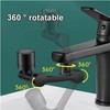 Extensor de rotación grifo universal, aireador negro, filtro antisalpicaduras, cocina,