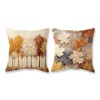 TAJWE Fall Pillow Covers 18x18 Set of 2 Autumn Leaves